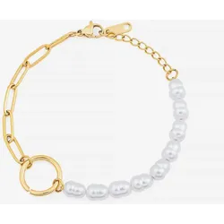 Sensora Jewelry Pearl Link Armband Gold 