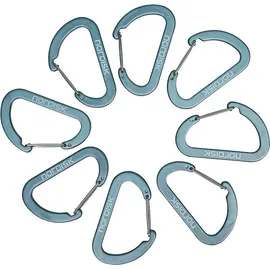 Nordisk Kletterkarabiner 8 Stück Grau