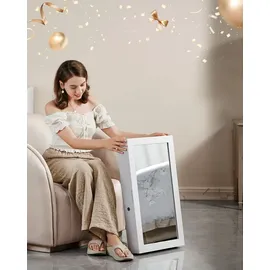 Songmics Schmuckschrank weiß ohne Fachböden