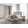 yourhouse24 Polsterbett Cande mit Bettkasten und Metallrahmen (Farbe: Catch me 22, Größe: 180x200 cm) - Hellgrau