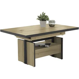 Hela Tische, Funktionscouchtisch Noah, Dekor Artisan Eiche, höhenverstellbar, mit Schubkasten Grifflos