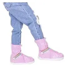 La Vague Überziehschuhe für Kinder mit Lasche M Rosa