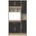 TemaHome Louise Küchenschrank 91,4 x 40 x 180 cm Weiß/Eiche Holz