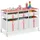 Relaxdays Kommode für Kinder 61,5 x 100 x 40,5 cm Weiß/Rosa