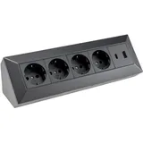 ChiliTec 4-fach USB-A+C, anthrazit