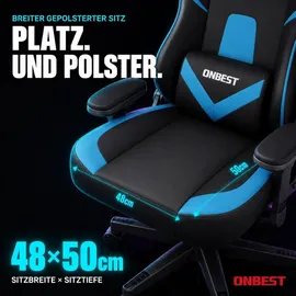 onbest Gaming Stuhl Blau