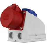 REV Ritter CEE CEE Kombi-Wandsteckdose 5-polig IP44 16 A Rot-Grau-Blau