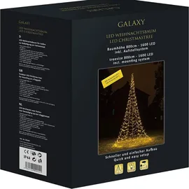 Star-Max Galaxy LED Tannenbaum 800cm mit 1280 warmweißen und 320 blinkenden LED
