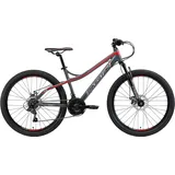 Bikestar Hardtail Mountainbike 26" grau/rot 21-Gang Scheibenbremse
