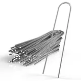 Intirilife Erdanker 200 x 3,4 mm in 100x in Edelstahl - Gr.: onesize