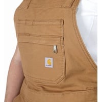 CARHARTT Rugged FlexTM Canvas, Latzshorts Damen - Hellbraun - L