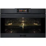 Kaiser Küchengeräte Einbaubackofen 90 cm Einbau Dampfbackofen XXL 133 L, 100 % Dampfgaren, Air Fry, Heißluftsystem PLUS, Infrarotgrill, Gärfunktion, Pizza, Sous Vide, Warmhalten und viele Automatikprogramme EH 9341, mit 1-fach-Teleskopauszug, Hydrolyse Dampfreinigung, 50 Automatikrezepten, Fleischthermometer, Schnellvorheizen, Memory grau