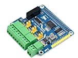 Waveshare Isolated RS485 CAN HAT (B) for Raspberry Pi 4B/3B+/3B/2B/B+/A+/Zero W/Zero WH,2-CH MCP2515 RS485 and 1-CH CAN Built-in Multiple Protection Circuits,SPI Communication