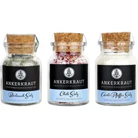 Ankerkraut Gewürz-Set: Bärlauch Salz, Chili Salz, Aioli Pfeffer Salz
