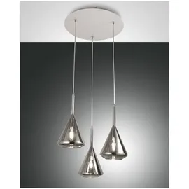 Fabas Luce Tris 3-flg. 40W Durchmesser  weiß Metall