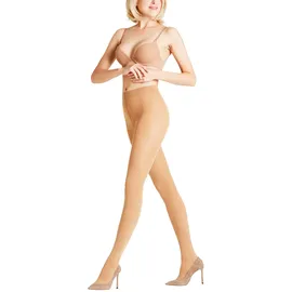 Falke Damen Strumpfhose Seidenglatt 40 DEN W Ti halb-blickdicht einfarbig 1 Stück, Hautfarben Powder M
