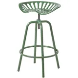 Homescapes Barhocker Traktorsitz Metall, im Vintage-Look, höhenverstellbar