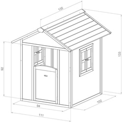 AXI Spielhaus Lodge, Spielturm, Baumhaus Lodge Grau