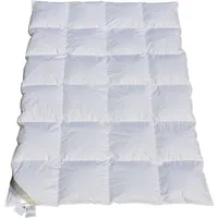Betten Hofmann White Sibiria Schneegänseflaum Daunendecke Daunenbett Bettdecke  4x6 135x200 cm - Weiß