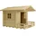 Plus Spielhaus mit Terrasse 182 x 161 cm Naturbelassen