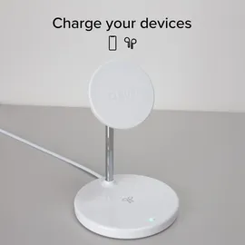 SBS Vertikale kabellose 2-in-1-Ladestation für iPhone, Android-Handys, AirPods, TWS-Ohrhörer