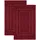 NatureMark 2er Pack Badvorleger | Premium Qualität | 100% Baumwolle | 50 x 80 cm | Duschvorleger Duschmatte Doppelpack | Farbe: Bordeaux rot