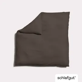 schlafgut Knitted Jersey Uni Beige 155 x 220 cm + 80 x 80 cm