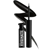 NYX Professional Makeup Vivid Matte Flüssige Eyeliner mit Matt-Effekt Farbton Black 2 ml