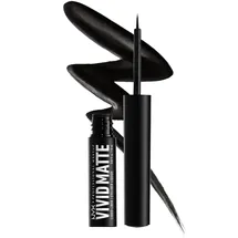 NYX Professional Makeup Vivid Matte Flüssige Eyeliner mit Matt-Effekt Farbton Black 2 ml