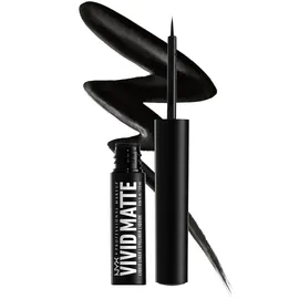 NYX Professional Makeup Vivid Matte Flüssige Eyeliner mit Matt-Effekt Farbton Black 2 ml