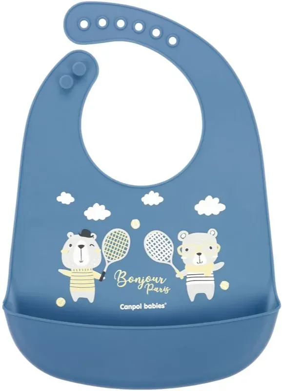 Canpol babies Bonjour Paris Bibs Lätzchen Blue 1 St.