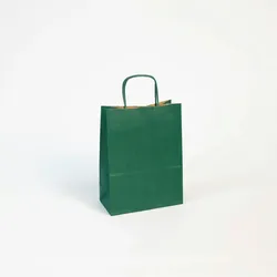Clairefontaine Packung mit 25 Taschen Kraft glatt 110g, 16x8x21cm, grün - Grün 395610C