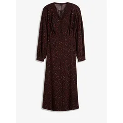 bonprix bedrucktes Midikleid, rot, 40