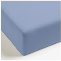Mistral Home Spannbettlaken Perkal 140 x 200 cm Blau