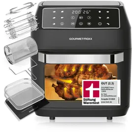 GOURMETmaxx Heißluftfritteuse 12 L schwarz