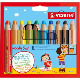 Stabilo Woody 3 in 1 Buntstift 10 St.