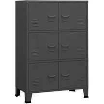 vidaXL Lagerschrank 75 x 115 x 40 cm Anthrazit