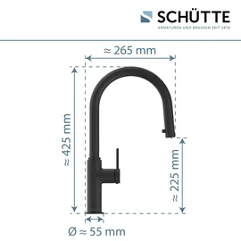 Schütte Blackpool Einhebelmischer Schwarz