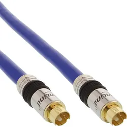InLine S-VHS Kabel, PREMIUM, vergoldete Stecker, 4pol mini DIN ST / ST, 10m