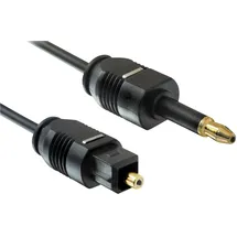 DeLock 82875 Toslink Audio Anschlusskabel [1x Toslink-Stecker (ODT) - 1x Toslink-Stecker (ODT)] 1m Schwarz
