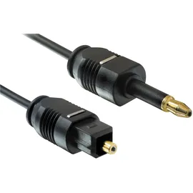 DeLock 82875 Toslink Audio Anschlusskabel [1x Toslink-Stecker (ODT) - 1x Toslink-Stecker (ODT)] 1m Schwarz