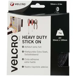 VELCRO Stick On Heavy Duty - Selbstklebendes Klettband