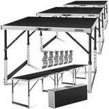 Kesser Multifunktionstisch Profi 100 x 60 cm 30 kg Schwarz
