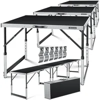 Kesser Multifunktionstisch Profi 100 x 60 cm 30 kg Schwarz