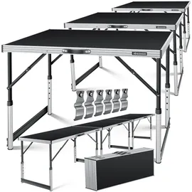 Kesser Multifunktionstisch Profi 100 x 60 cm 30 kg Schwarz