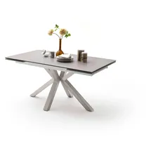 MCA Furniture Esstisch »Nagano«, Esstisch Glas-Keramik mit Stirnauszug grau