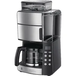 RUSSELL HOBBS 25610-56 Grind & Brew Digitale Kaffeemaschine Silber/Grau