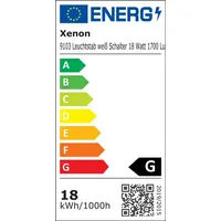 Xenon Leuchtstab weißes Kabel mit Schalter 18 Watt warm