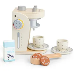 New Classic Toys® Spielzeug-Polizei Einsatzset Kaffeemaschine für Kinder Creme Kinderküchen-Zubehör Kinderspielzeug