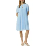 Comma, comma Fließendes Plissee-Kleid aus Chiffon hellblau 36